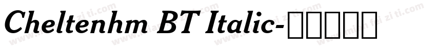 Cheltenhm BT Italic字体转换